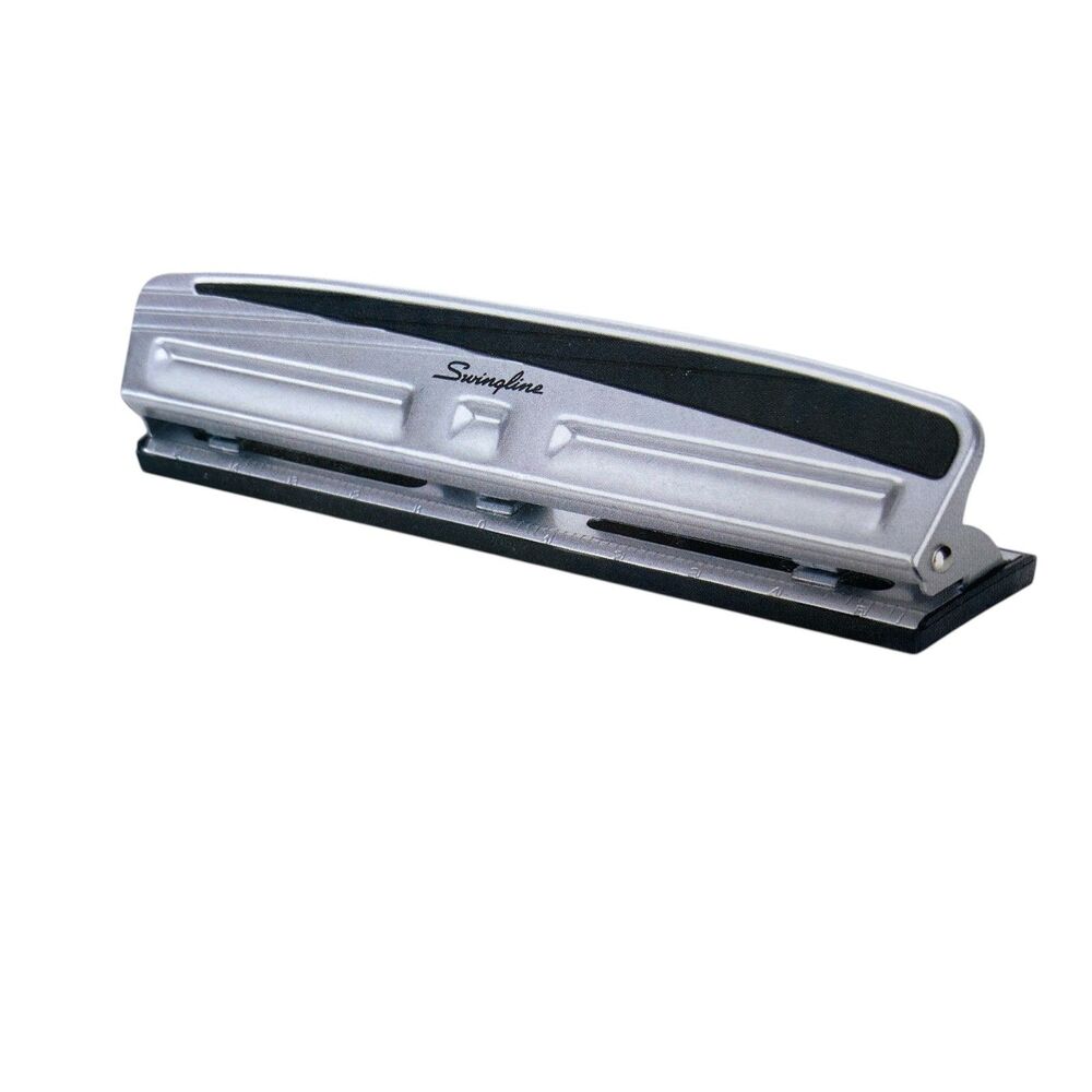Swingline 10-Sheet Three Hole Punch 9/32" Holes Precision Pro Desktop OPEN BOX